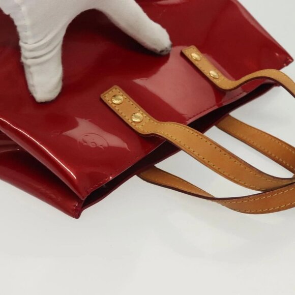 LOUIS VUITTON Monogram Vernis Reade PM Hand Bag Pomme D'amour - Picture 6 of 15